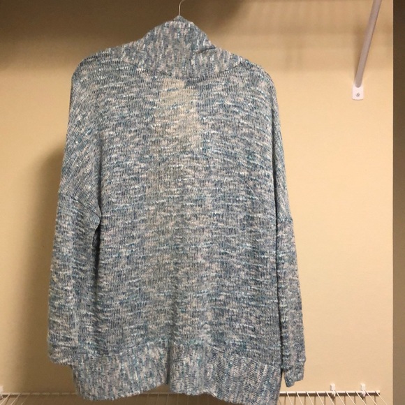 Blue cardigan sweater - Picture 3 of 4